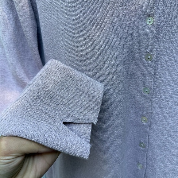 Sigrid Olsen Sport Women’s Beige Knit Cardigan V-Neck 3/4 Sleeve Sweater M - Picture 3 of 5